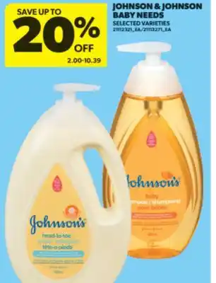Real Canadian Superstore JOHNSON & JOHNSON BABY NEEDS offer