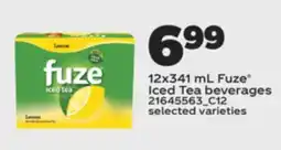 Real Canadian Superstore FUZE ICED TEA BEVERAGES, 12x341 mL offer