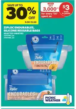 Real Canadian Superstore ZIPLOC ENDURABLES, SILICONE REUSABLE BAGS offer