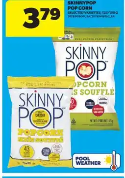 Real Canadian Superstore SKINNYPOP POP CORN, 125/150 G offer