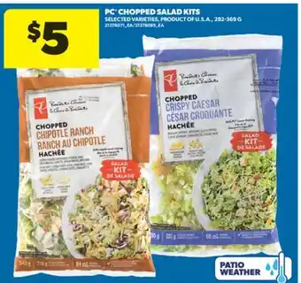 Real Canadian Superstore PC CHOPPED SALAD KITS, 282-369 G offer