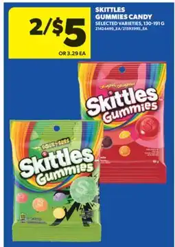Real Canadian Superstore SKITTLES GUMMIES CANDY, 130-191 G offer