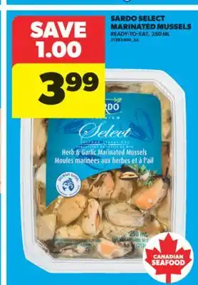 Real Canadian Superstore SARDO SELECT MARINATED MUSSELS, 250 ML offer