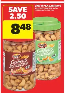 Real Canadian Superstore DAN-D PAK CASHEWS, 500 G offer