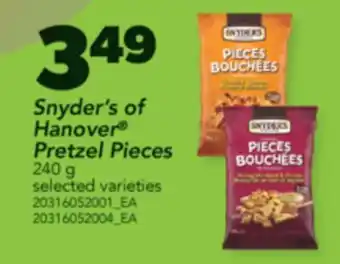 Real Canadian Superstore SNYDER'S OF HANOVER PRETZEL PIECES, 240 G offer