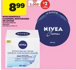 Real Canadian Superstore NIVEA ESSENTIALS CLEANSERS, MOISTURIZERS OR LOTIONS offer
