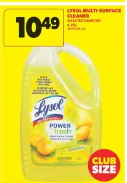 Real Canadian Superstore LYSOL MULTI-SURFACE CLEANER, 4.26 L offer