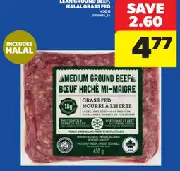 Real Canadian Superstore LEAN GROUND BEEF, HALAL GRASS FED, 450 G offer