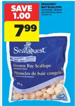 Real Canadian Superstore SEAQUEST BAY SCALLOPS, 100-150 PER LB, 400 G offer