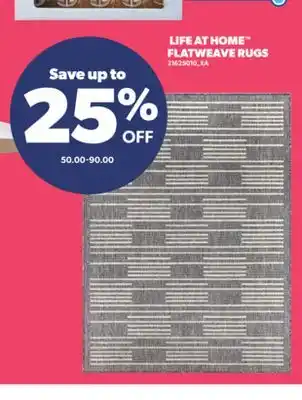 Real Canadian Superstore LIFE AT HOME FLATWEAVE RUGS offer