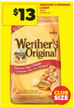 Real Canadian Superstore WERTHER'S ORIGINAL CANDY, 900 G offer