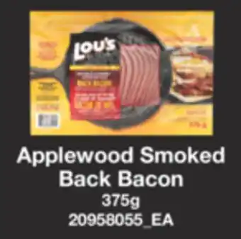 Real Canadian Superstore APPLEWOOD SMOKED BACK BACON, 375g offer