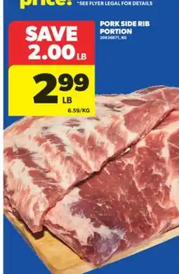 Real Canadian Superstore PORK SIDE RIB PORTION offer