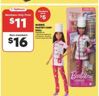 Real Canadian Superstore BARBIE PASTRY CHEF DOLL offer