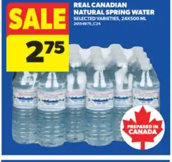 Real Canadian Superstore REAL CANADIAN NATURAL SPRING WATER, 24X500 ML offer