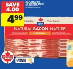 Real Canadian Superstore MAPLE LEAF OR SCHNEIDERS BACON offer
