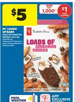 Real Canadian Superstore PC LOADS OF BARS, 4X72 ML offer