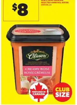 Real Canadian Superstore OLIVIERI SAUCE, 600 ML offer