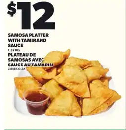 Independent Grocer SAMOSA PLATTER WITH TAMIRAND SAUCE, 1.37 KG offer