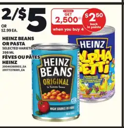 Independent Grocer HEINZ BEANS OR PASTA, 398 ML offer