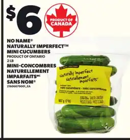 Independent Grocer NO NAME NATURALLY IMPERFECT MINI CUCUMBERS, 2 LB offer
