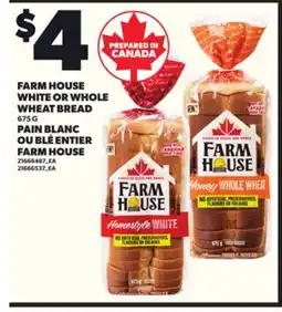 Independent Grocer FARM HOUSE WHITE OR WHOLE WHEAT BREAD,675 G offer