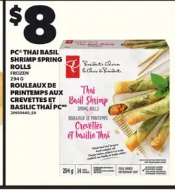 Independent Grocer PC THAI BASIL SHRIMP SPRING, 294 G offer