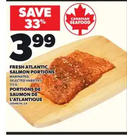 Independent Grocer FRESH ATLANTIC SALMON PORTIONS, 113 G offer