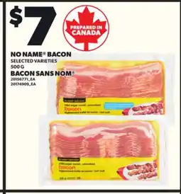Independent Grocer NO NAME BACON, 500 G offer
