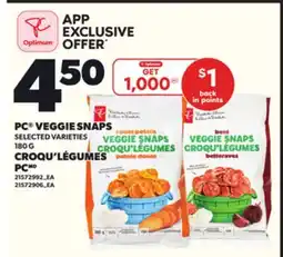Independent Grocer PC VEGGIE SNAPS, 180 G offer
