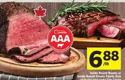 Foodland Inside Round Roasts or Inside Round Steaks Family Size offer