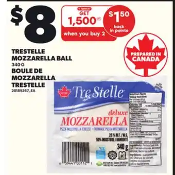 Independent Grocer TRESTELLE MOZZARELLA BALL, 340 G offer