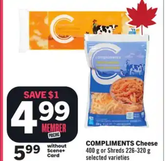 Foodland COMPLIMENTS Cheese offer
