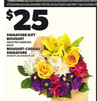 Independent Grocer SIGNATURE GIFT BOUQUET offer
