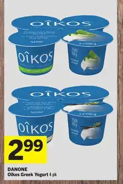 Foodland DANONE Oîkos Greek Yogurt offer