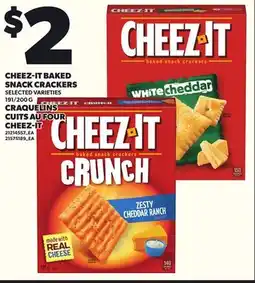 Independent Grocer CHEEZ-IT BAKED SNACK CRACKERS, 191/200 G offer