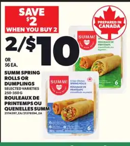 Independent Grocer SUMM SPRING ROLLS OR DUMPLINGS, 250-350 G offer