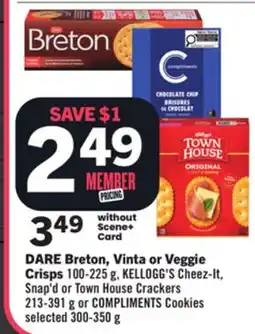 Foodland DARE Breton, Vinta or Veggie Crisps offer