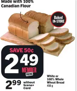 Foodland White or 100% Whole Wheat Bread offer