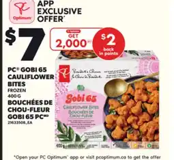 Independent Grocer PC GOBI 65 CAULIFLOWER, 400 G offer