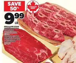 Independent Grocer BEEF FLANK STEAK OR KOREAN STYLE SHORT RIBS offer