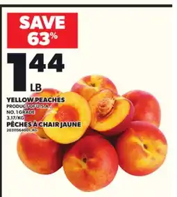 Independent Grocer YELLOW PEACHES offer