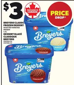Independent Grocer BREYERS CLASSIC FROZEN DESSERT, 1.4 L offer