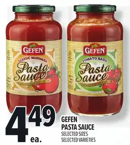 Metro GEFEN PASTA SAUCE offer