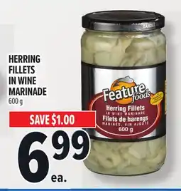 Metro FEATURE FOODS HERRING FILLETS IN WINE MARINADE offer