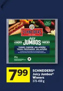 Foodland SCHNEIDERS Juicy Jumbos Wieners offer