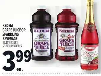 Metro KEDEM GRAPE JUICE OR SPARKLING BEVERAGE offer