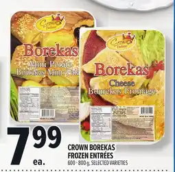 Metro CROWN BOREKAS FROZEN ENTRÉES offer