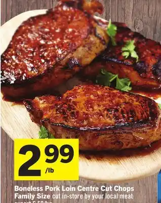 Foodland Boneless Pork Loin Centre Cut Chops offer