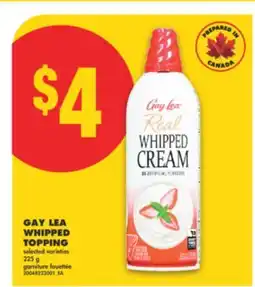 No Frills GAY LEA WHIPPED TOPPING, 225 g offer